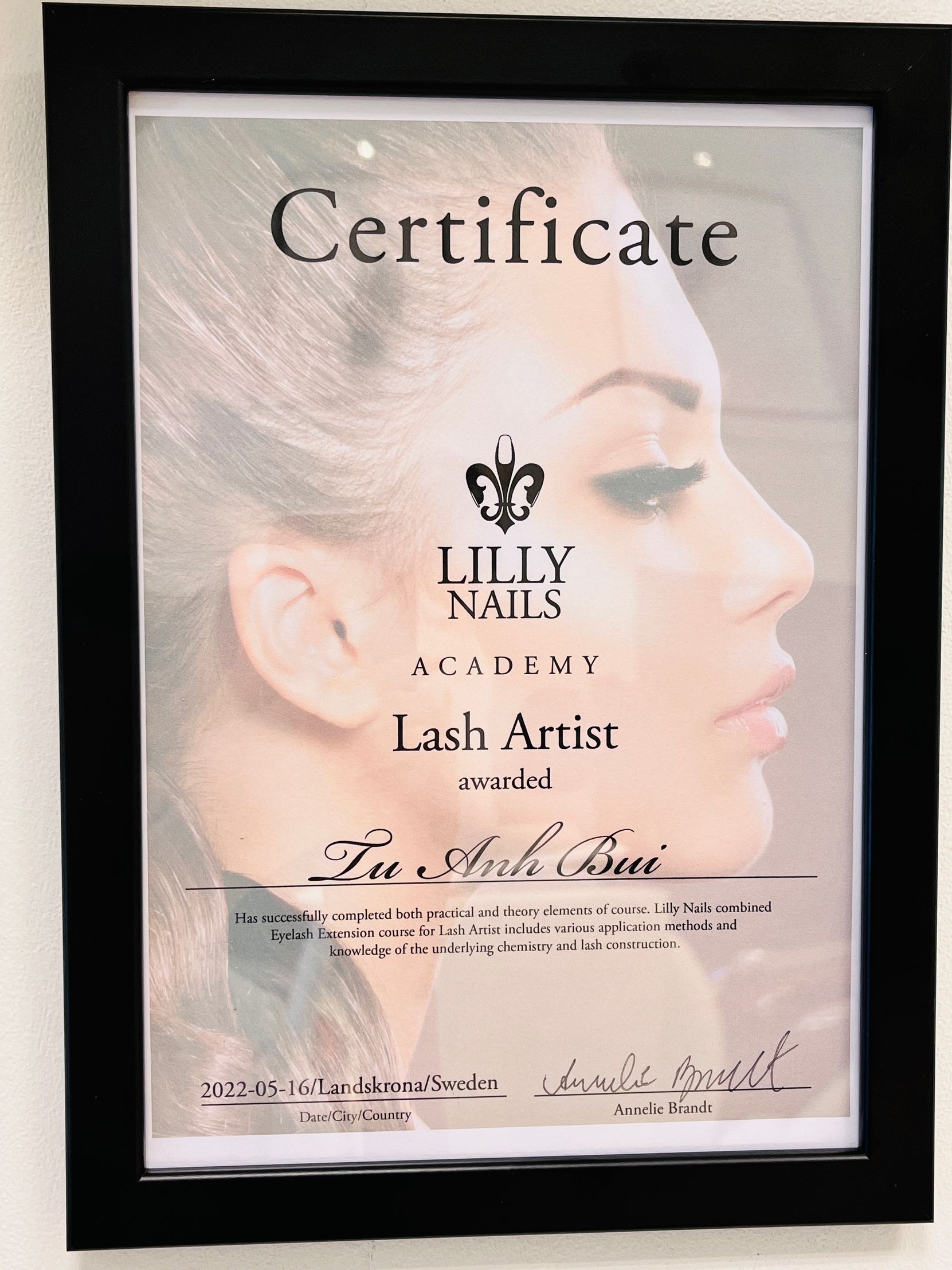 Certifikat Lilly Nails - COCO Nails Bar